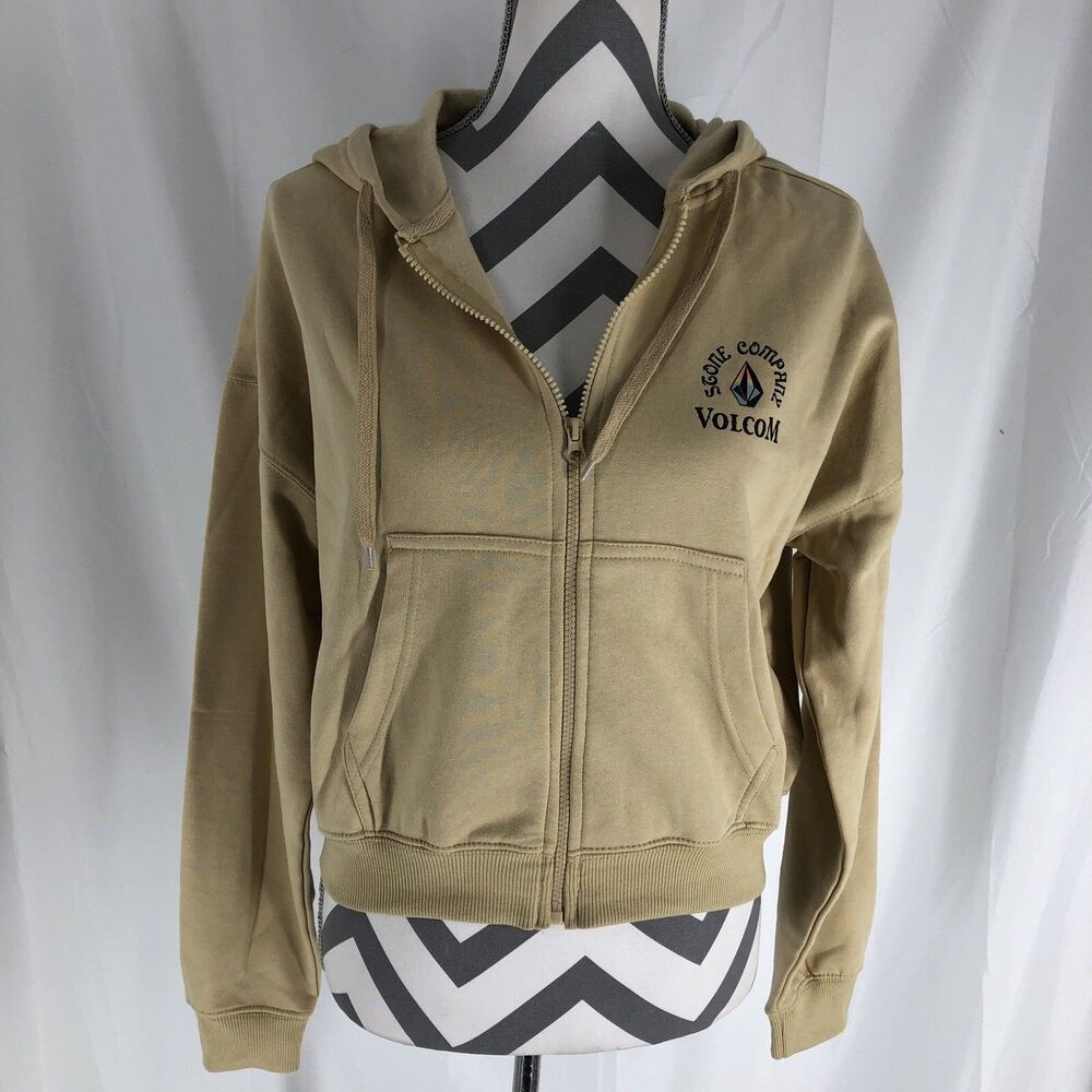 Volcom Women’s Juniors Small Zip Up Hoodie Sweatshirt Stone Company Kids Youth